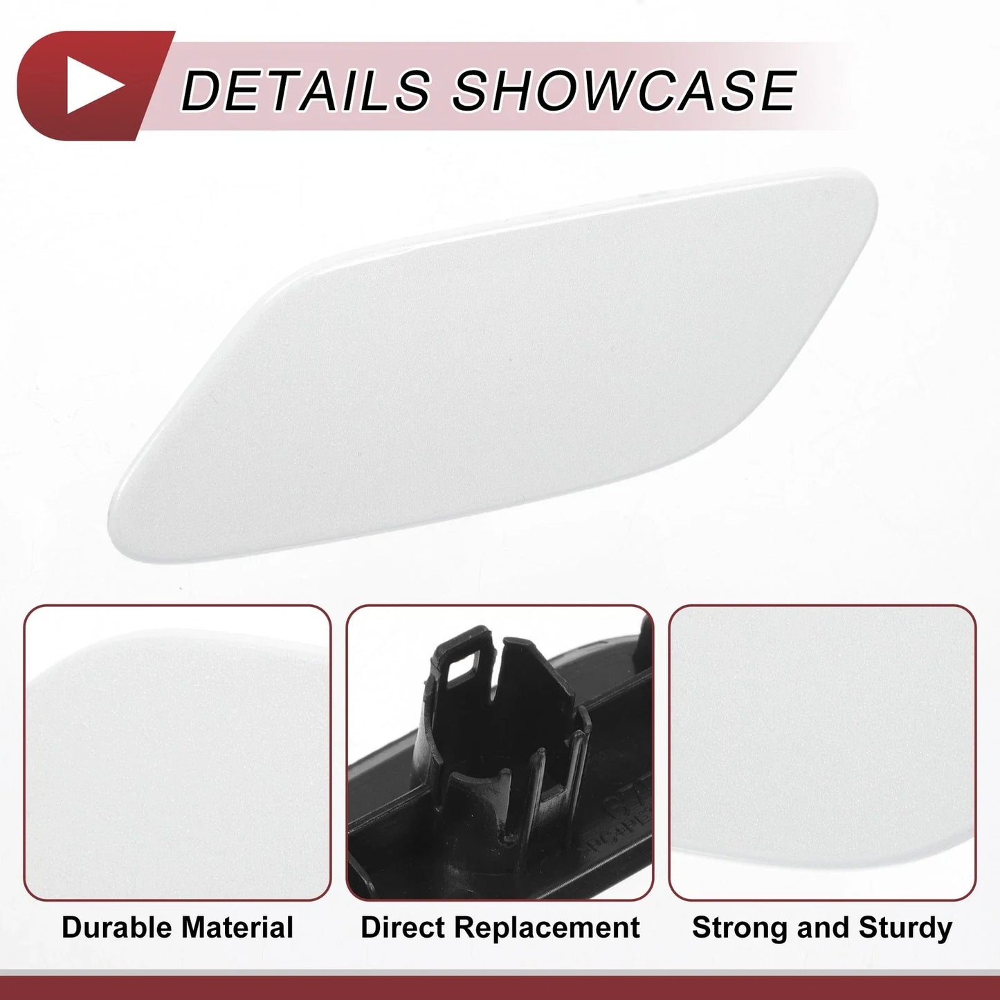 Front Left Washer Nozzle Cover for Lexus RX350 (2019-2022) - White 1 x Cap