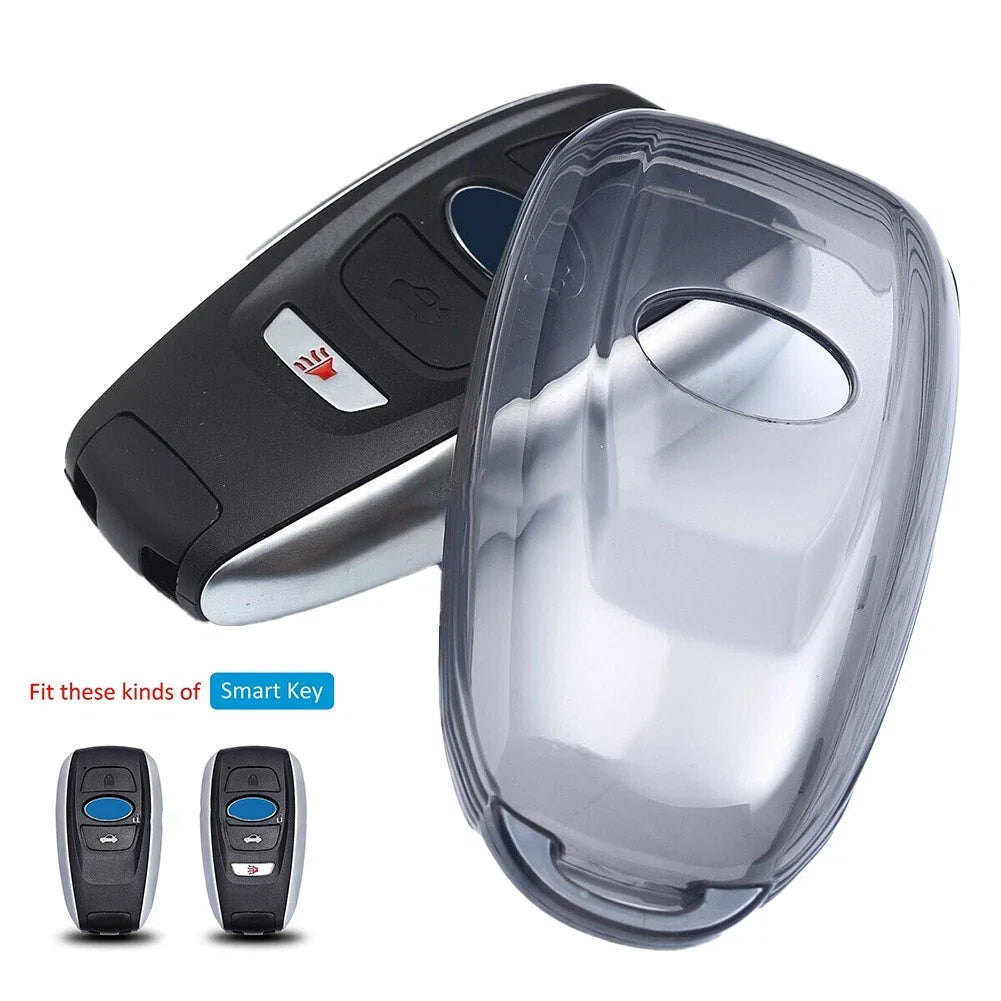 Black Transparent Key Fob Case Cover for Forester (2015–2024)