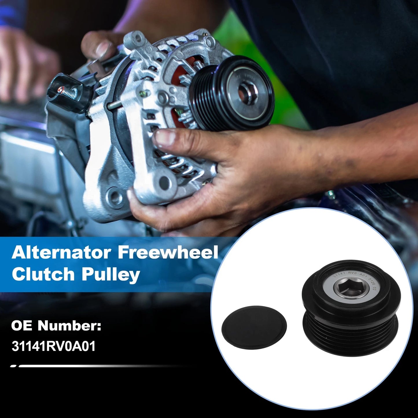 Alternator Freewheel Clutch Pulley 31141RV0A01 for Honda Acura RLX V6 (2014–2015)
