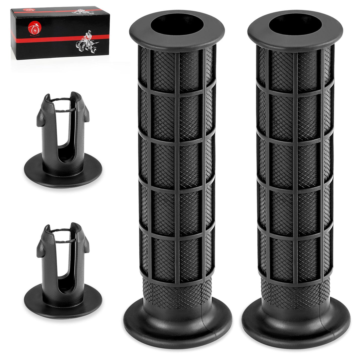 2X Handlebar Grips & Grip Ends for Honda Foreman Rubicon 500 (2005–2023)