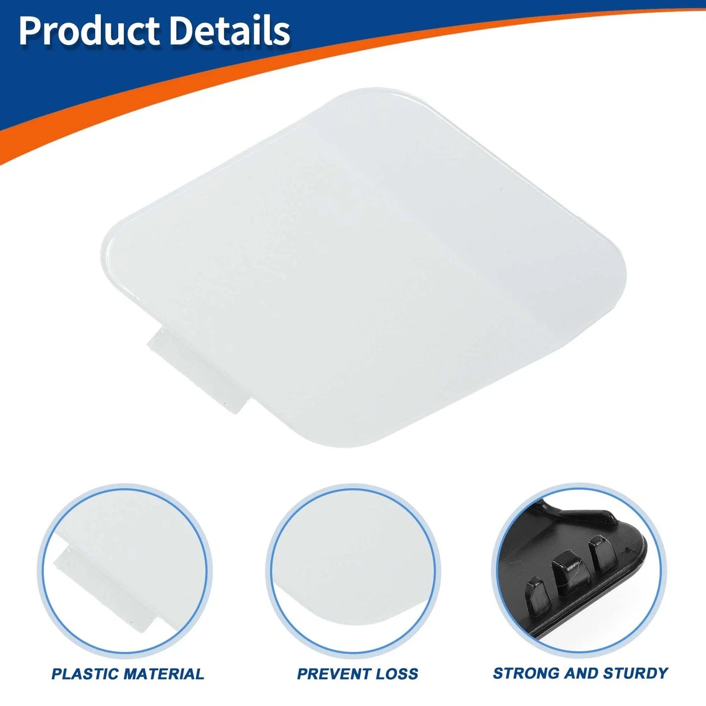 Tow Hook Cover for BMW 114i (2012-2014) Pure White