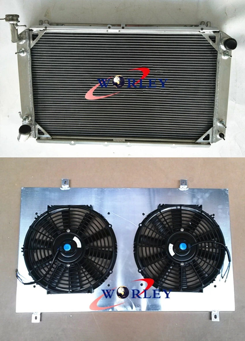 4 Row Radiator with Shroud for Nissan Patrol Safari GQ Y60 (1988–1997)