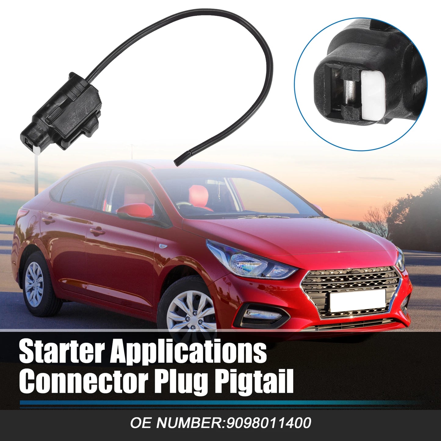 1-Way Starter Applications Connector Plug Pigtail for Toyota Venza (2009–2015) No. 9098011400