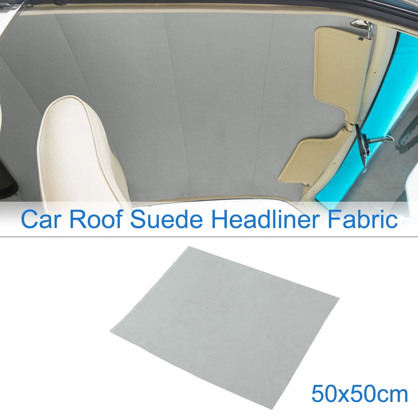 150G Suede Headliner Fabric for Car Roof Repair (19.6"L x 19.6"W)