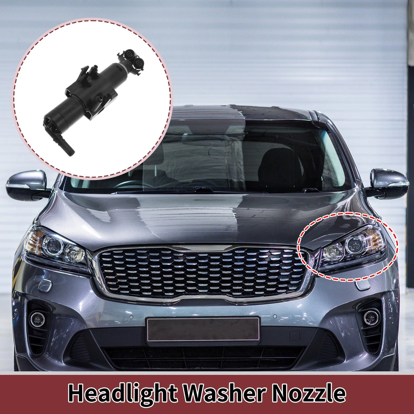 Front Driver Side Headlight Washer Nozzle for Ford Kuga (2017–2019) No.GV4113L015AE
