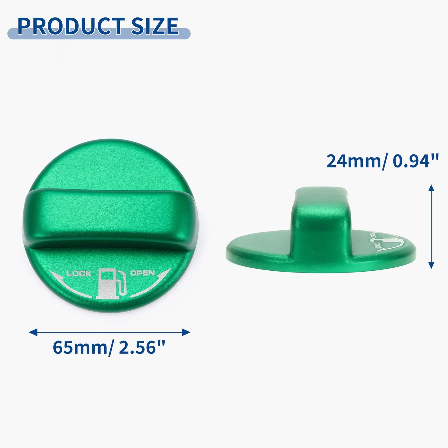 Metal Gas Fuel Tank Cap Cover Trim Sticker for Toyota Hiace (200 Series)