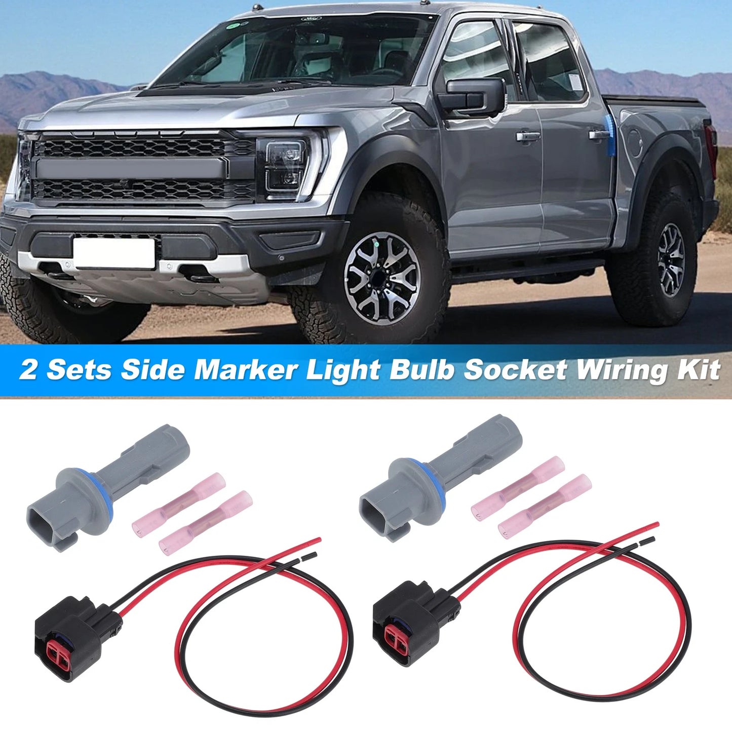 BB5Z13411A Side Marker Light Bulb Socket for Ford F-150 F250 (2015–2023)