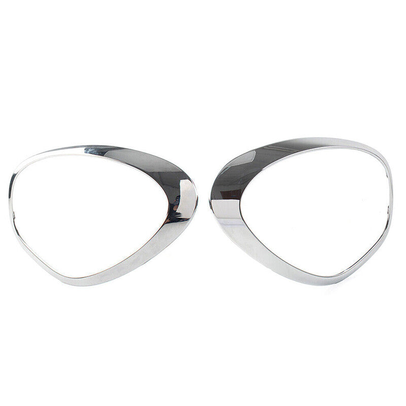 2X Chrome Headlight Trim Ring Bezel Cover for MINI R60 Cooper Countryman (2011–2016)