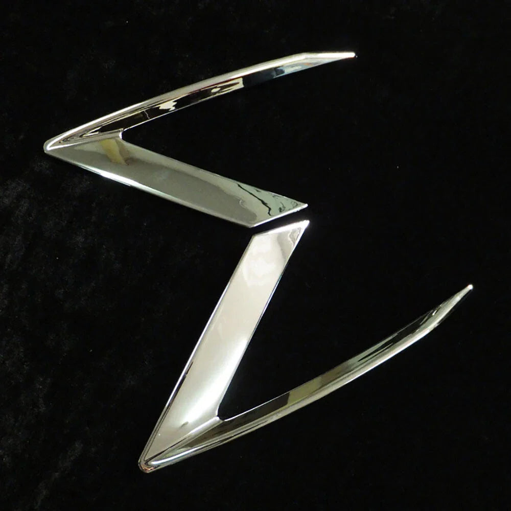 Chrome Plated ABS Front Headlight Eyebrow Covers for Cadillac XT5 (2016-2023)