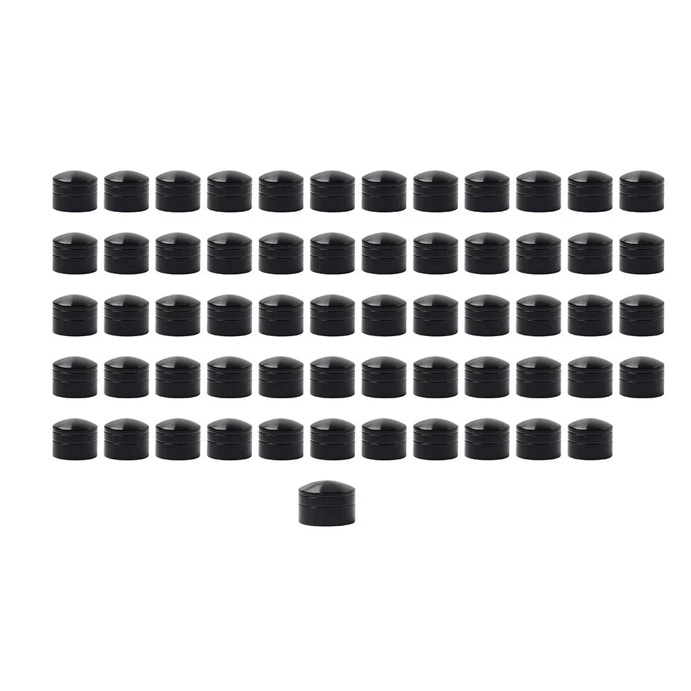 60X Black Engine Screw Caps for Harley Twin Cam Engines (1999-2017)