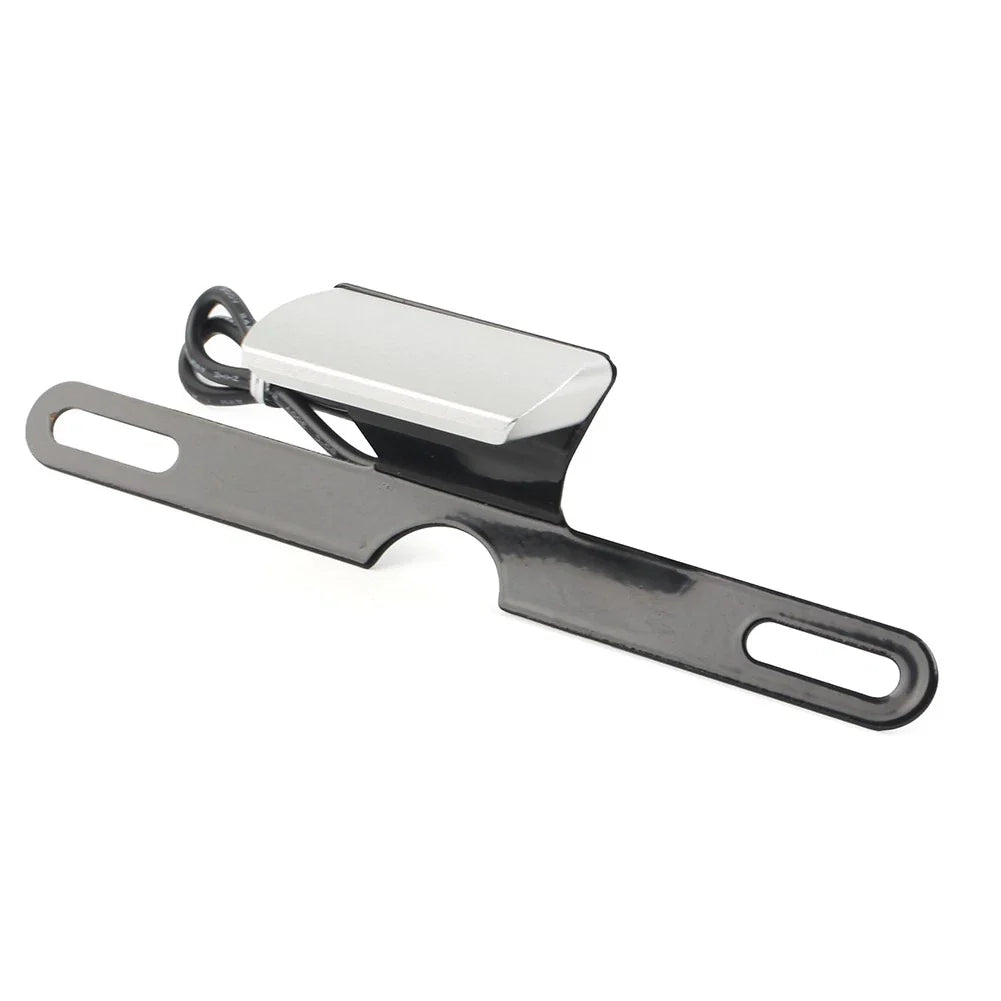 LED Brake Tail Light License Plate Mount Holder for Motorcycle Silver