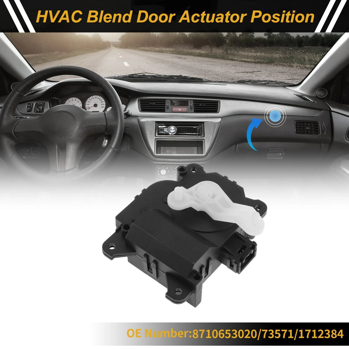 HVAC Heater Blend Door Actuator for Toyota Highlander (2001–2007) No. 8710653020