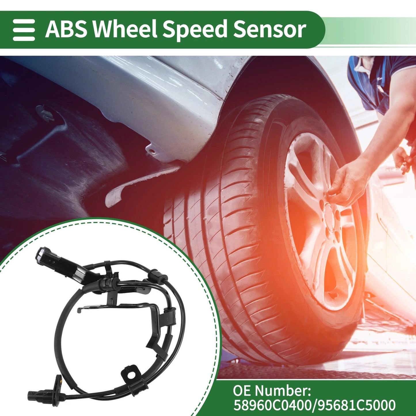 ABS Wheel Speed Sensor for Kia Sorento (2016–2017) No. 58960C0400/95681C5000