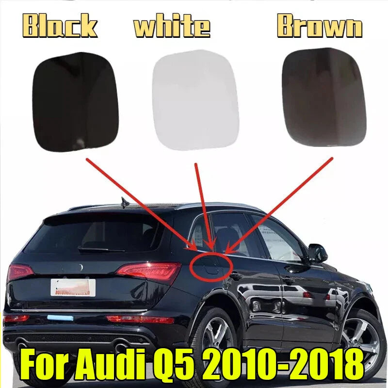 White Fuel Filler Door Tank Lid Gas Cap Cover for Audi Q5(2010–2018)