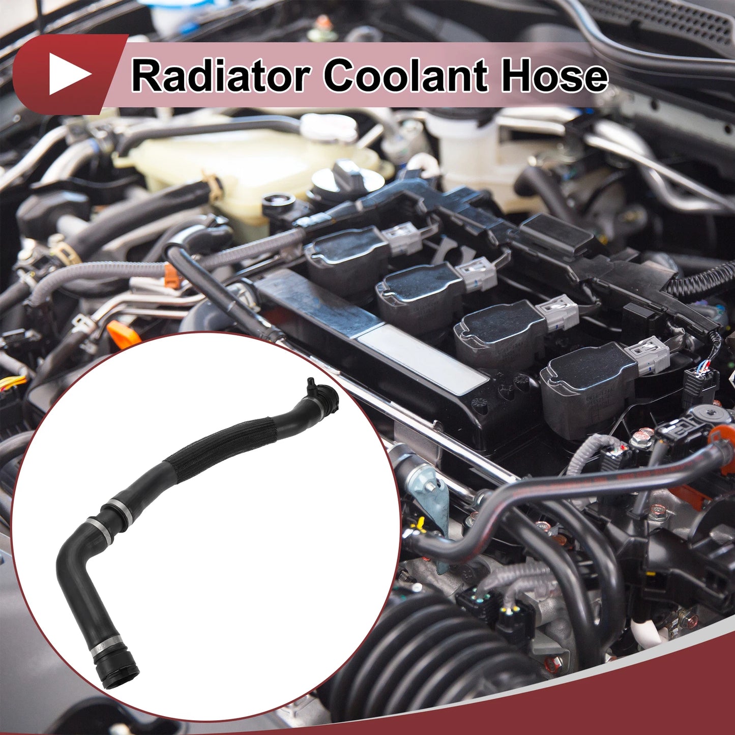 Radiator Coolant Hose for BMW 230i 320i 330i 430i (2017–2021) No. 17128616528 Rubber