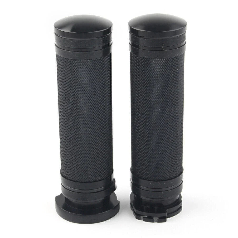 Black Handlebar Handgrip for Harley Sportster Dyna Softail Touring