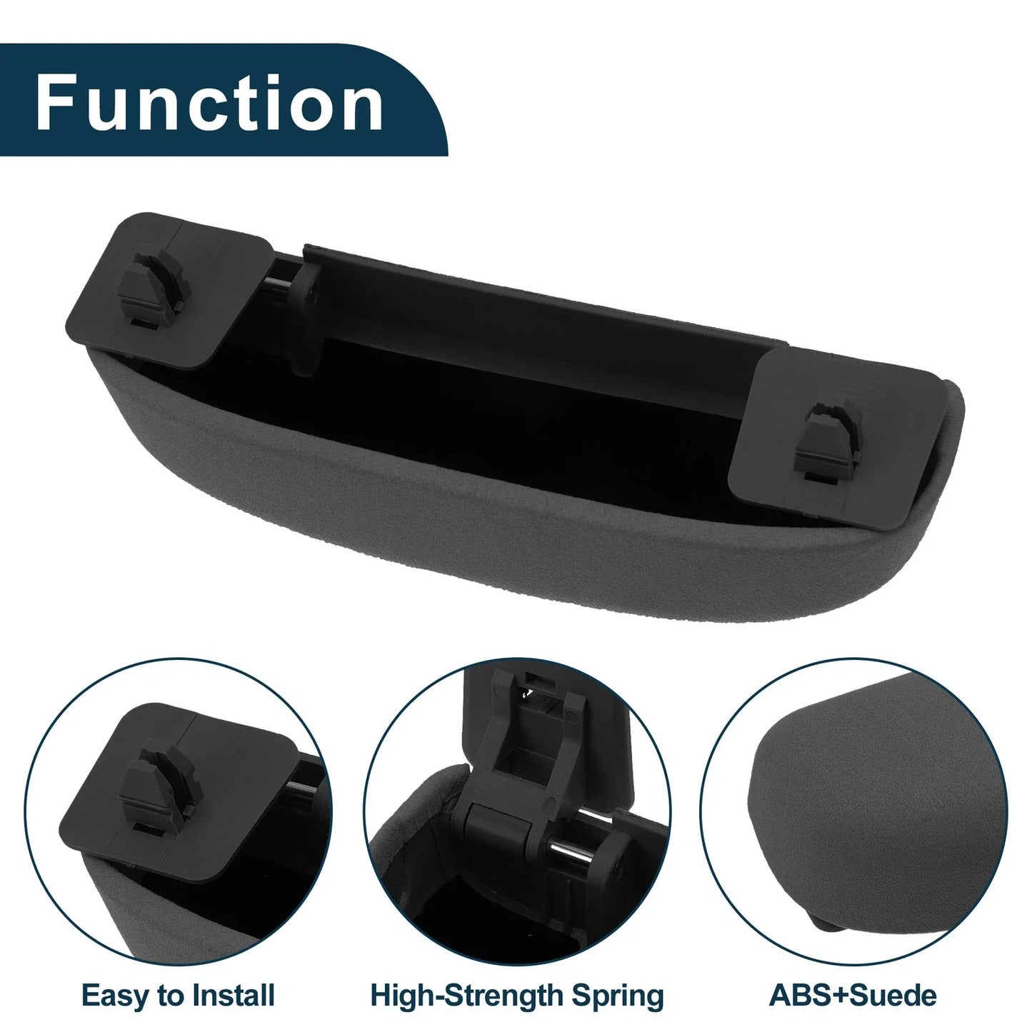 Case for BMW X3 Eyeglasses Holder Storage Suede Black (2021 - 2023)