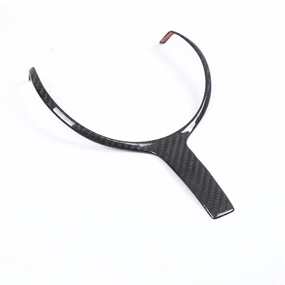 Black Carbon Fiber Look Steering Wheel Trim for BMW M-Sport F10 F06 F12 F13 F32