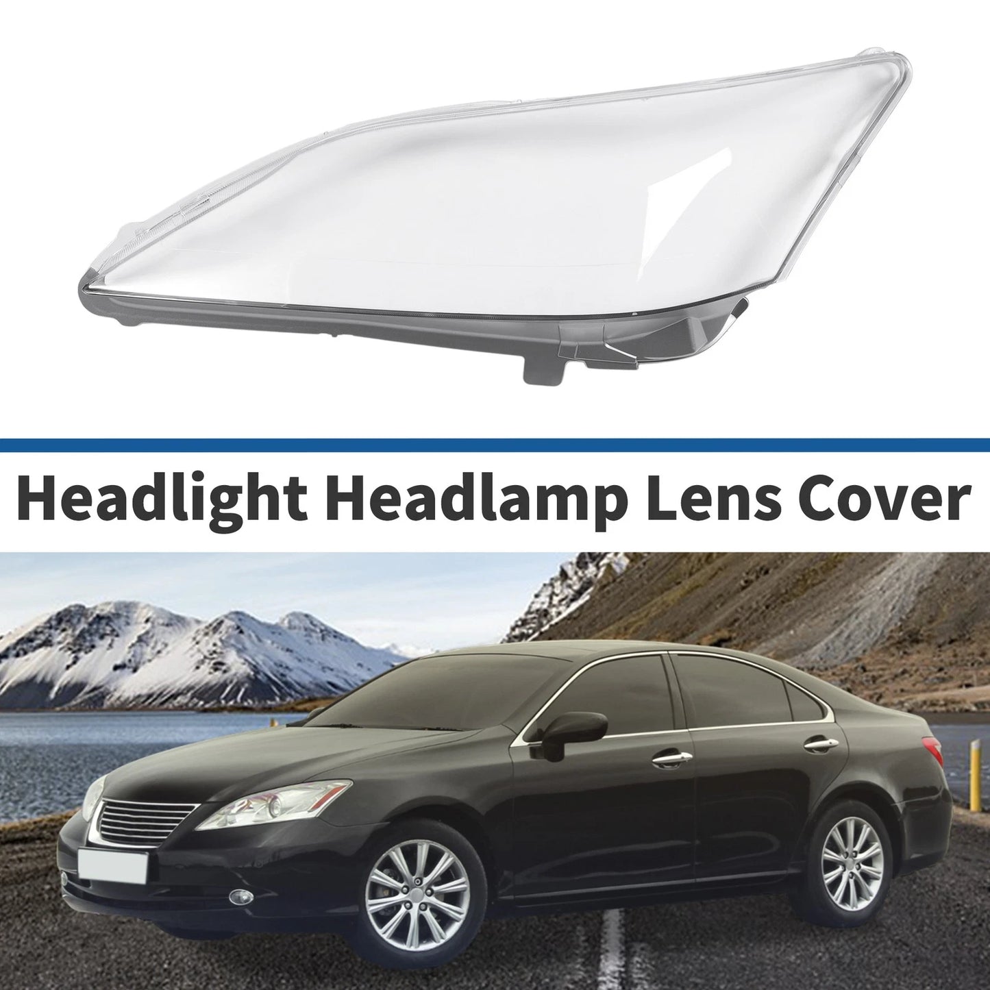 1 Pcs Headlight Lens Cover for Lexus ES350/ES240 (2009–2012)