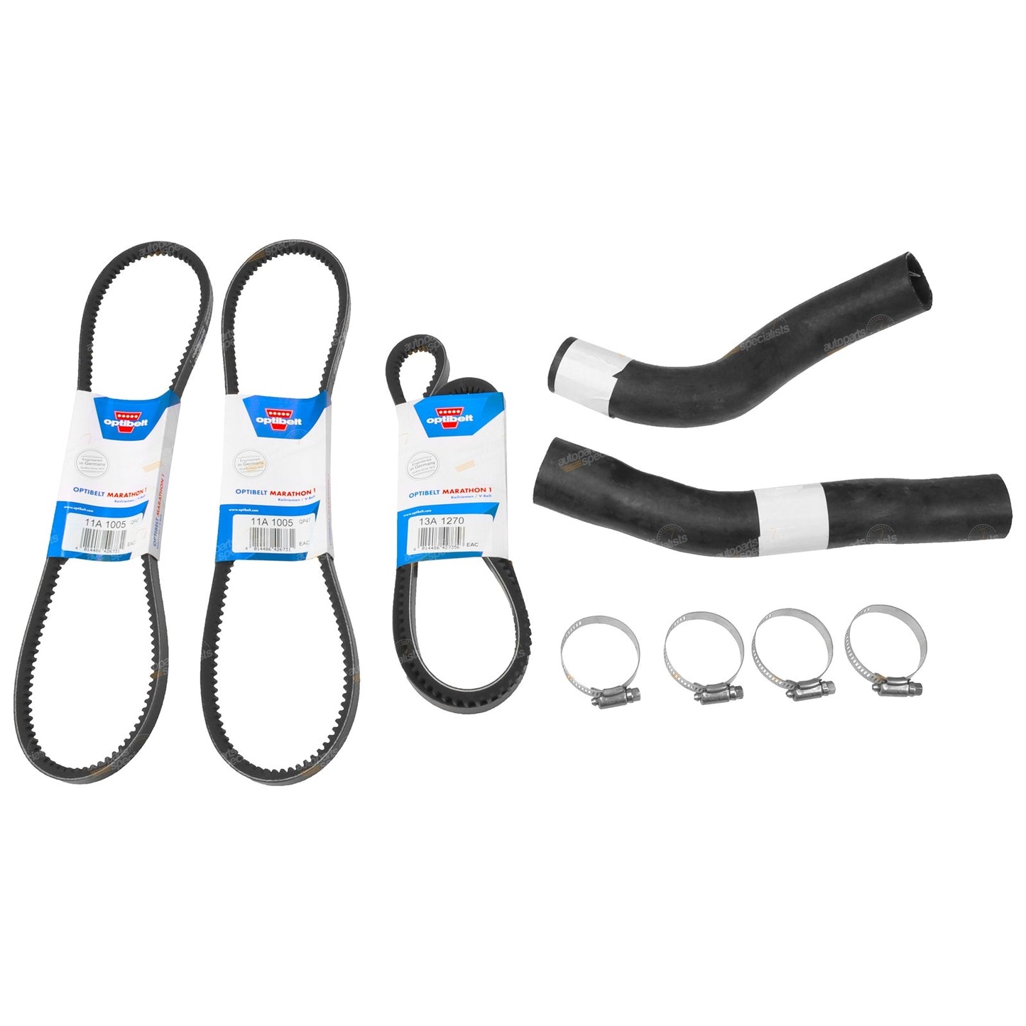 Upper & Lower Radiator Hose & Belt Kit for Landcruiser HDJ80 (1995–1998)