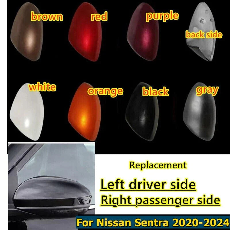 Left Right Side Replacement Cap Side Mirror Cover for Nissan Sentra (2020–2024)