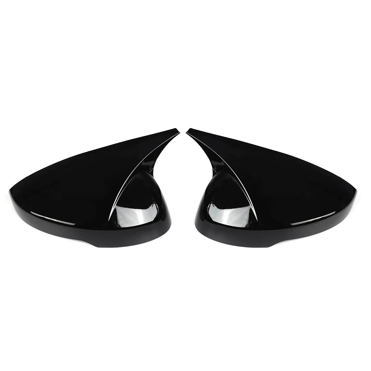 Pair / Black Side Rear View Mirror Cover Cap for Honda Civic (2022–2025)