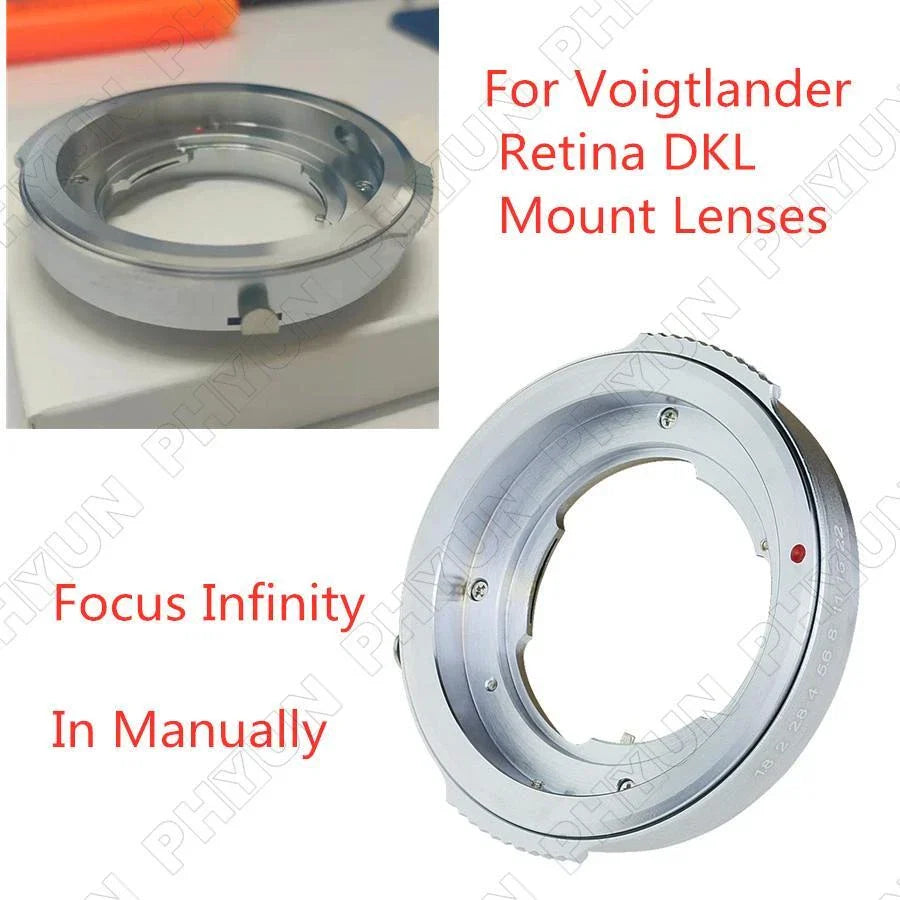 Adapter Ring for Voigtlander Retina DKL Mount Lenses (Focus Infinity)