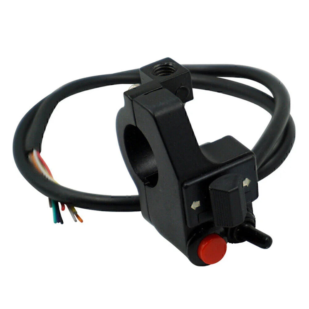 7/8" Left Motorcycle Handlebar Switch for Turn Signal, High/Low Beam, Horn