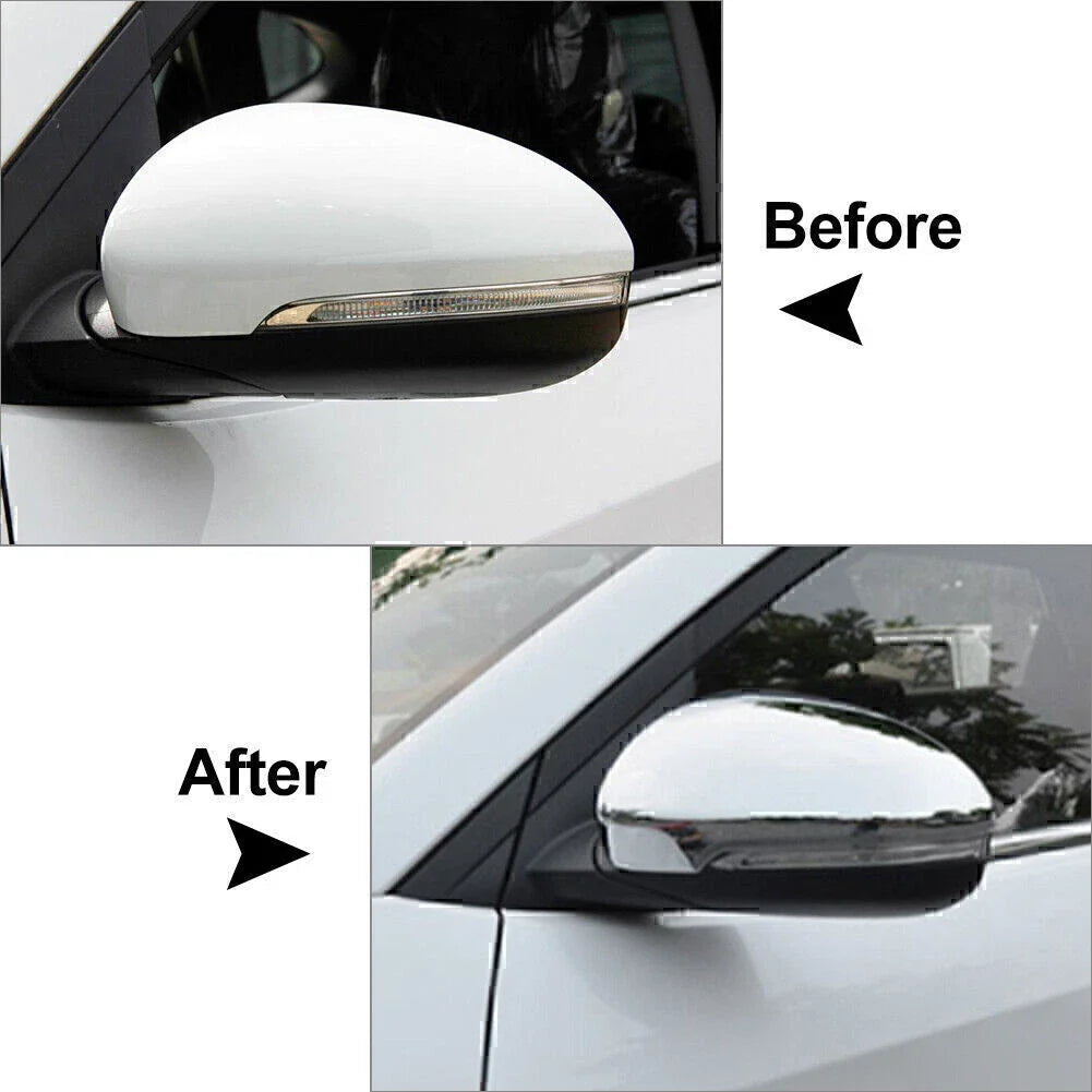 Chrome Trim Cover for Hyundai Tucson (2015-2020) Rear View Door Mirrors