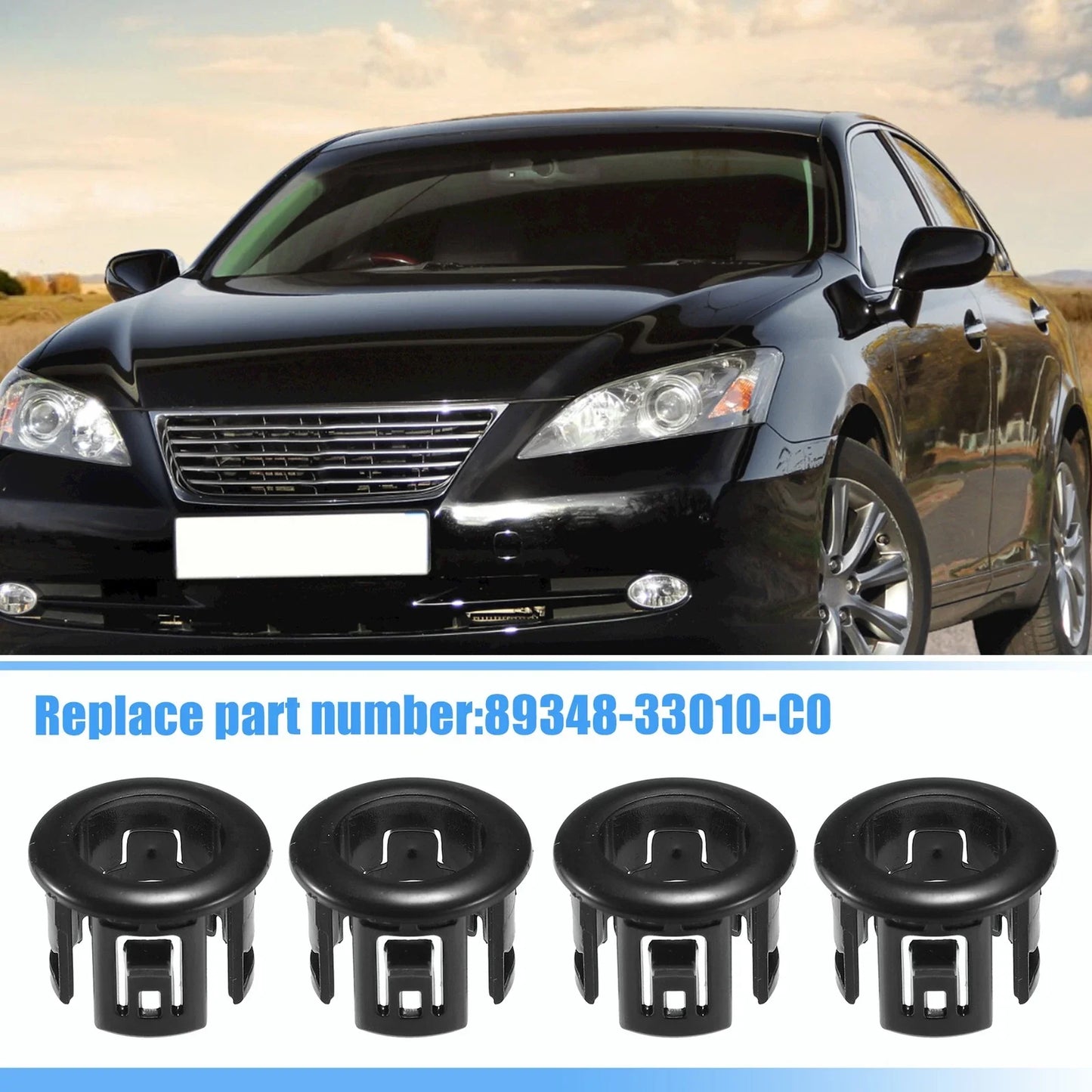 4 x Parking Assist Sensor Bezels for Lexus ES350 (2007-2012)