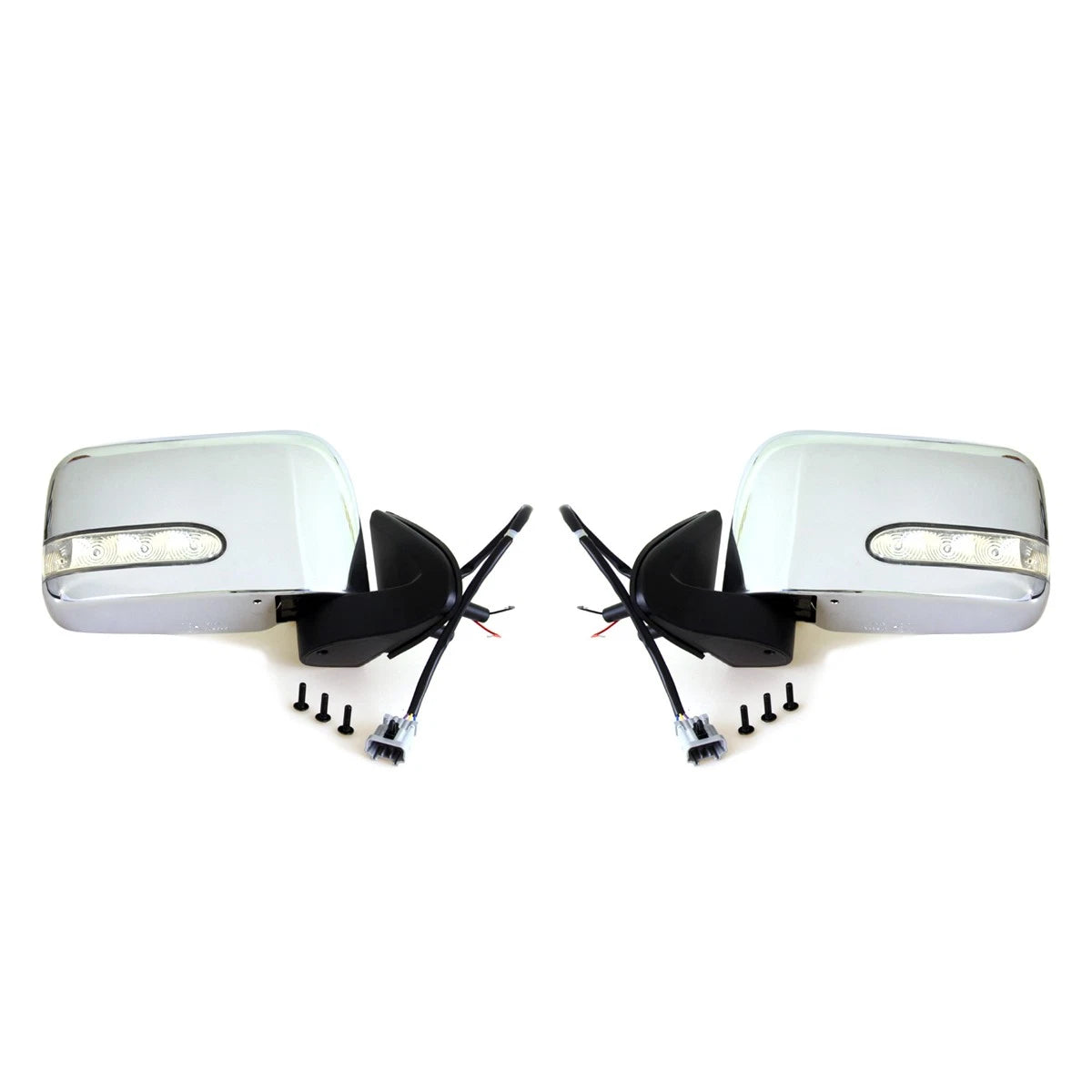 Chrome Electric Mirror with LED for Nissan D22 Hardbody Frontier Navara (1997–2004)