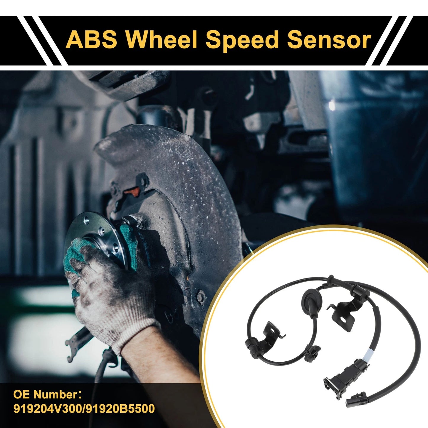 ABS Wheel Speed Sensor No. 919204V300 for Kia K3 (2013–2018) Rear Left