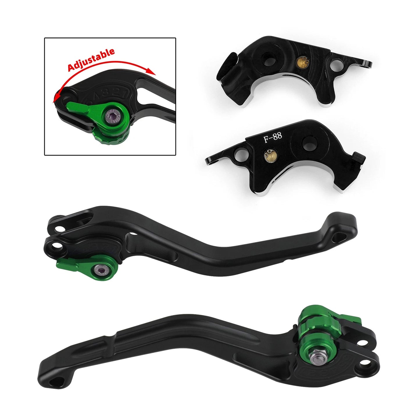 Longues leviers de frein d'embrayage pour BMW S1000RR (2010–2014) Gold A