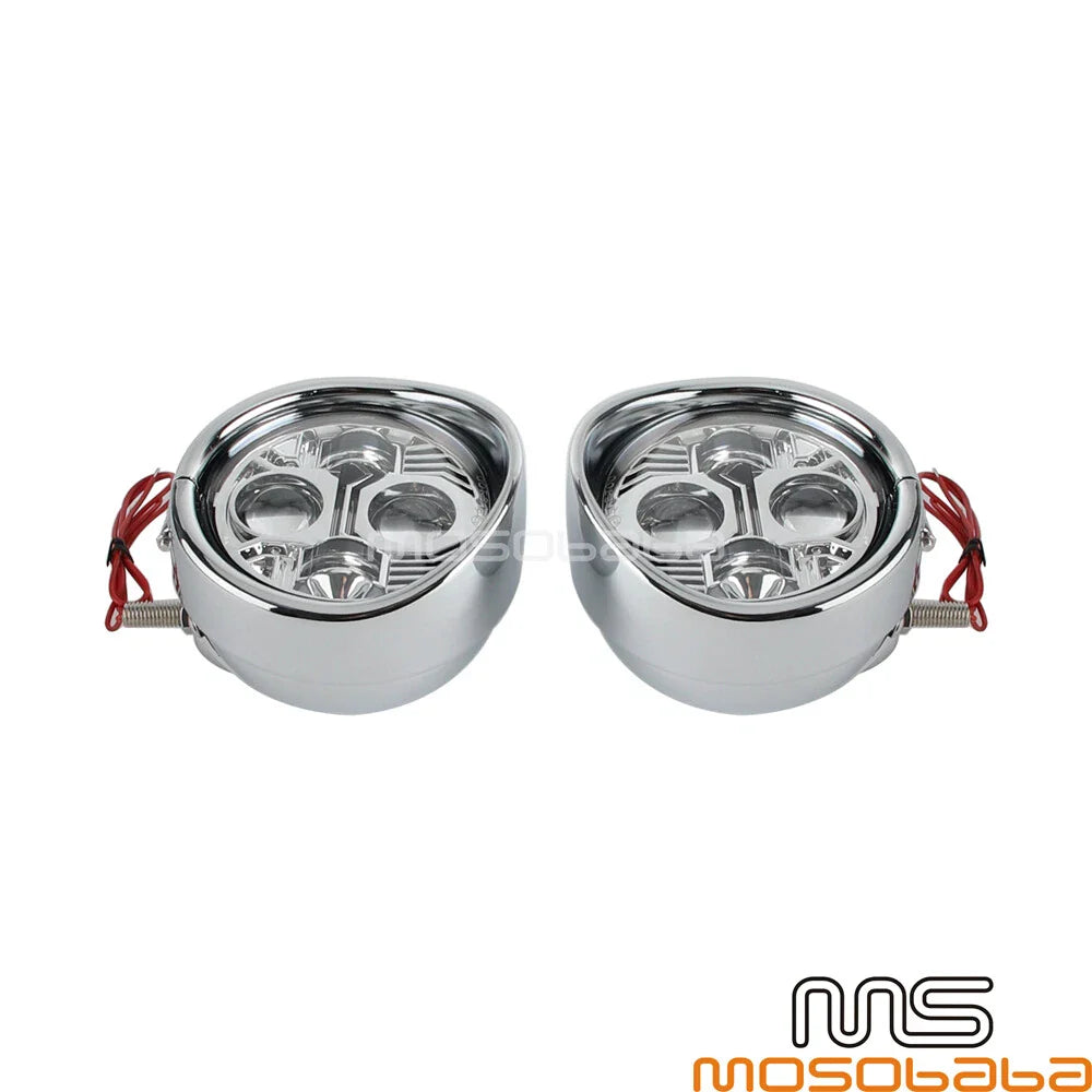 4.5" LED Fog Lights for Harley Dyna, Softail, Sportster, Street Glide