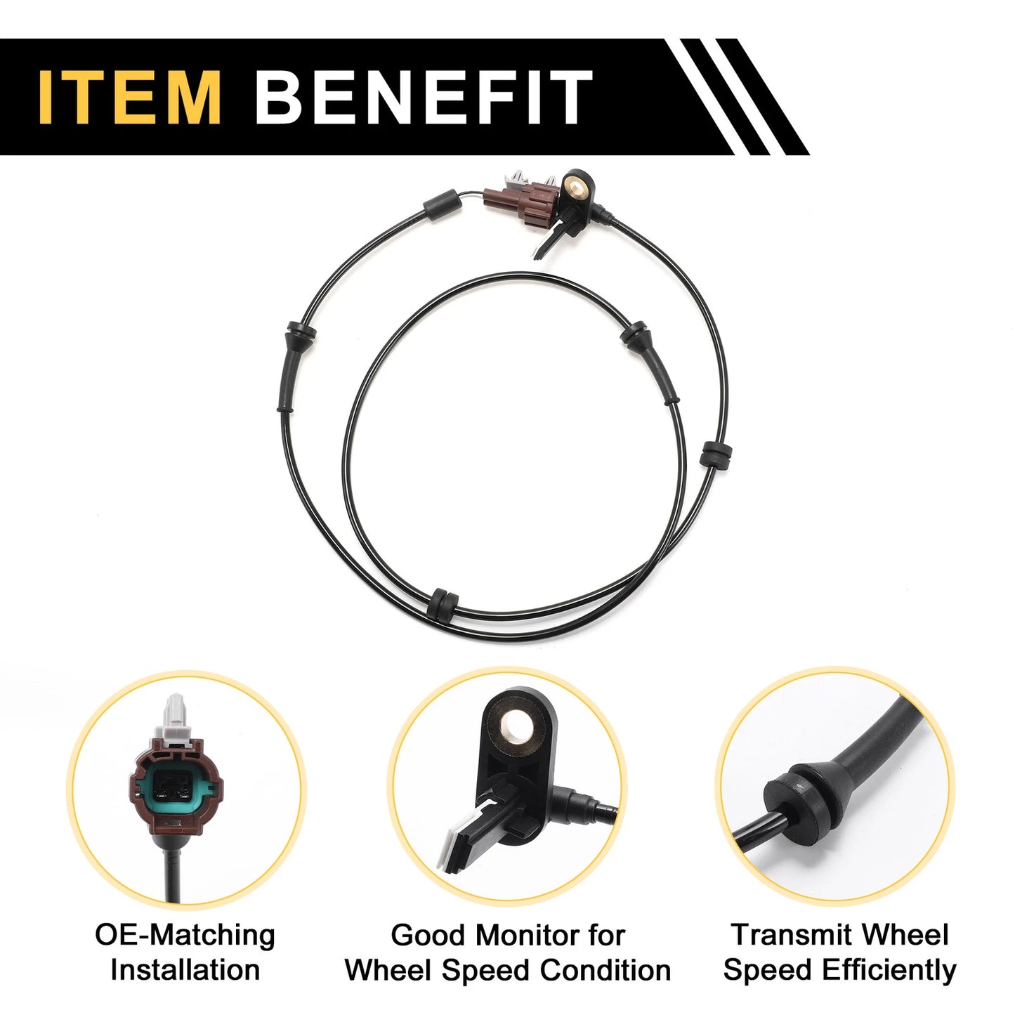 ABS Wheel Speed Sensor No. 479017S200/ALS639 for Nissan Titan (2004–2011) Rear Left