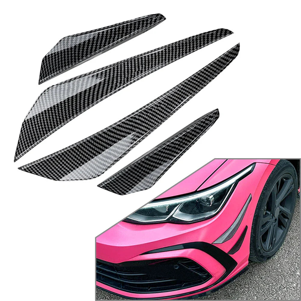 Front Bumper Side Splitter for VW Golf 8 GTD GTE R Line (2020-2023)