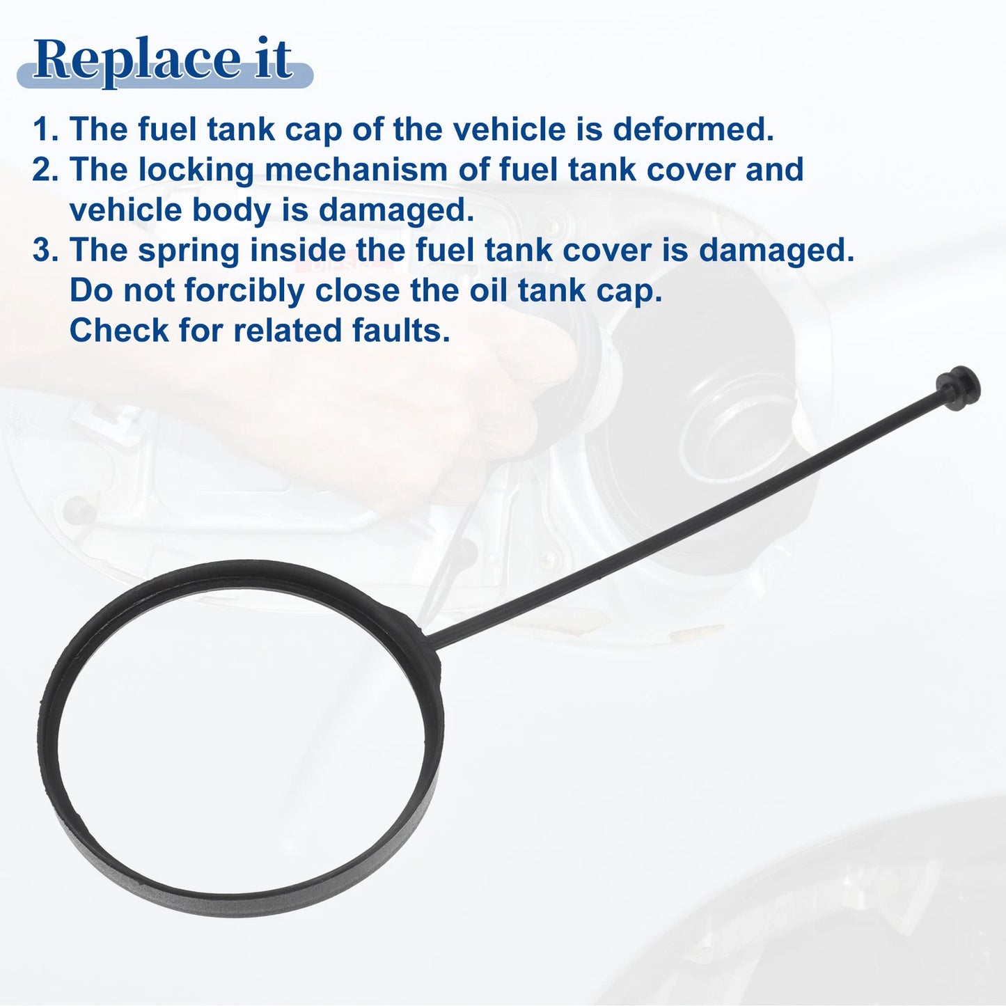 5 Pcs Fuel Tank Cap Tether Rope for BMW X6 (2008–2018) No. 16117222391