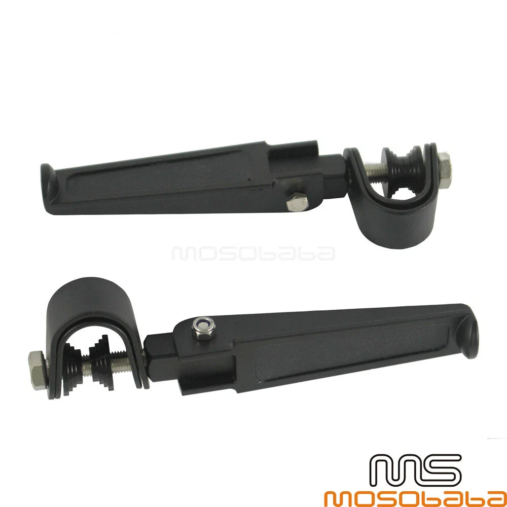 Highway Crash Bar Foot Pegs w/ 1"-1.25" Clamps for Harley-Davidson