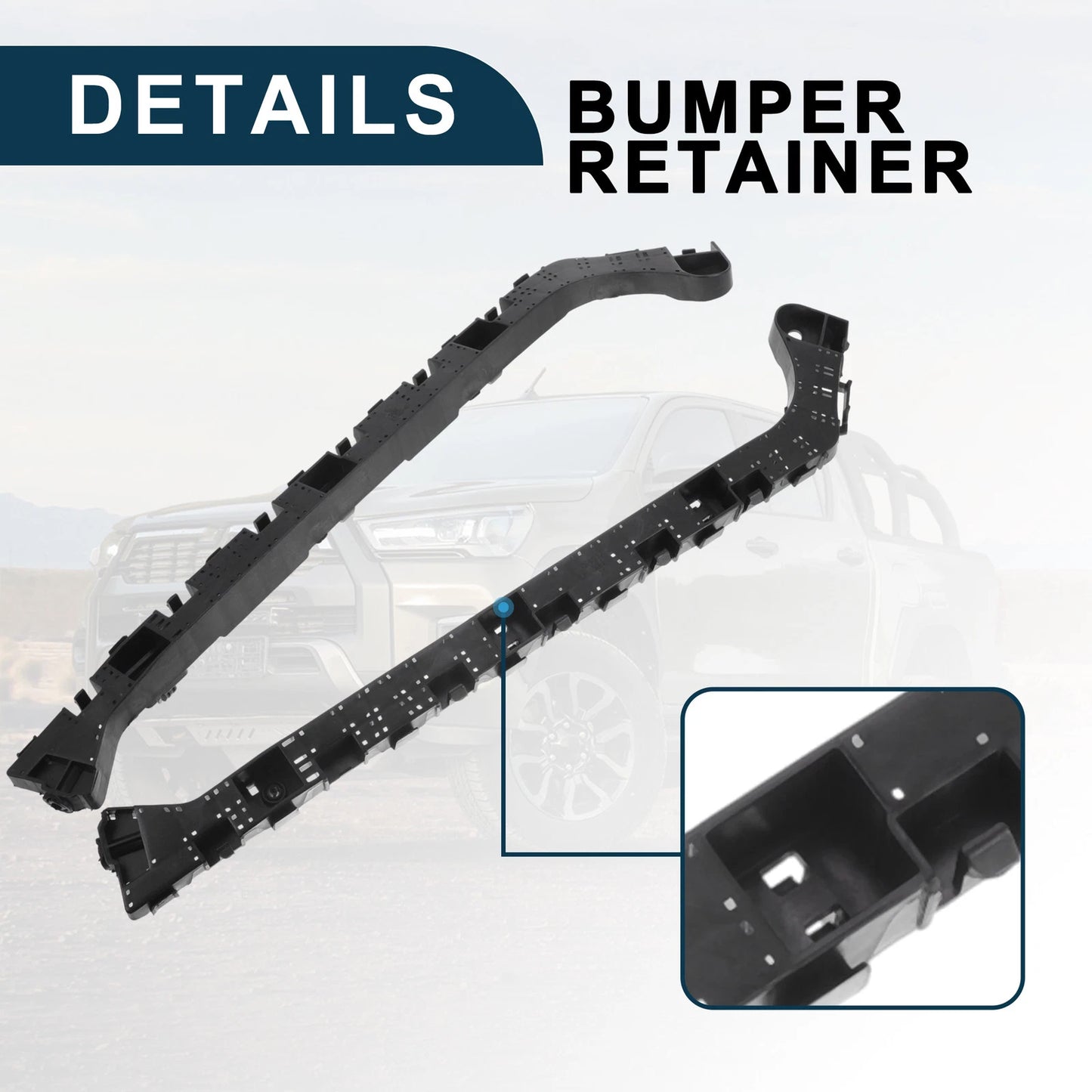 1 Pair Rear Bumper Retainer Bracket No. 71598TEAT01 for Honda Civic Sedan (2016–2020)