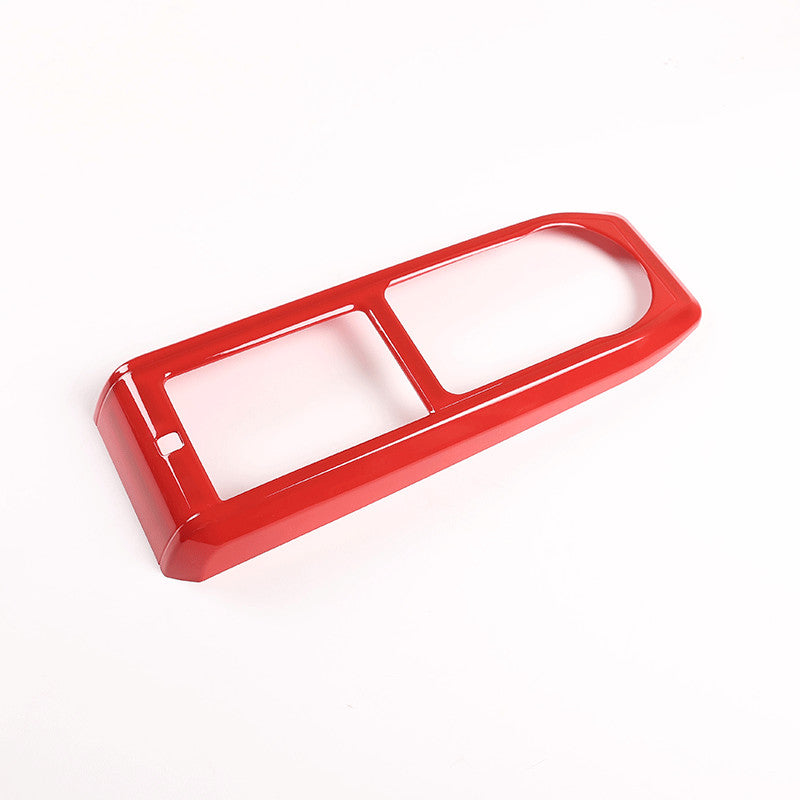 ABS Red Interior Central Gear Shift Panel Cover for Toyota Tacoma (2016–2023)