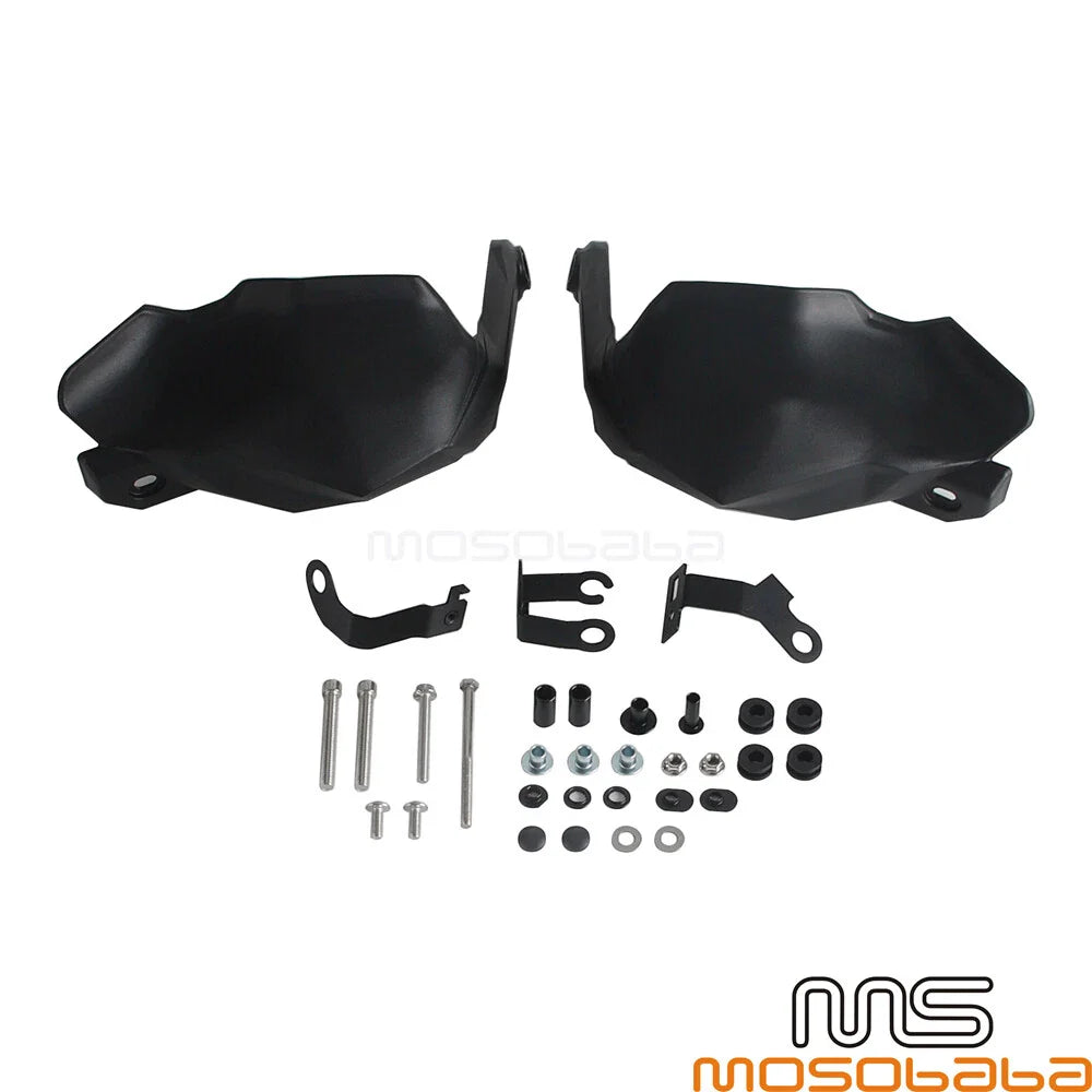 Black Hand Guards Protector Mount Kit for Kawasaki Versys 650 (2022-2024)