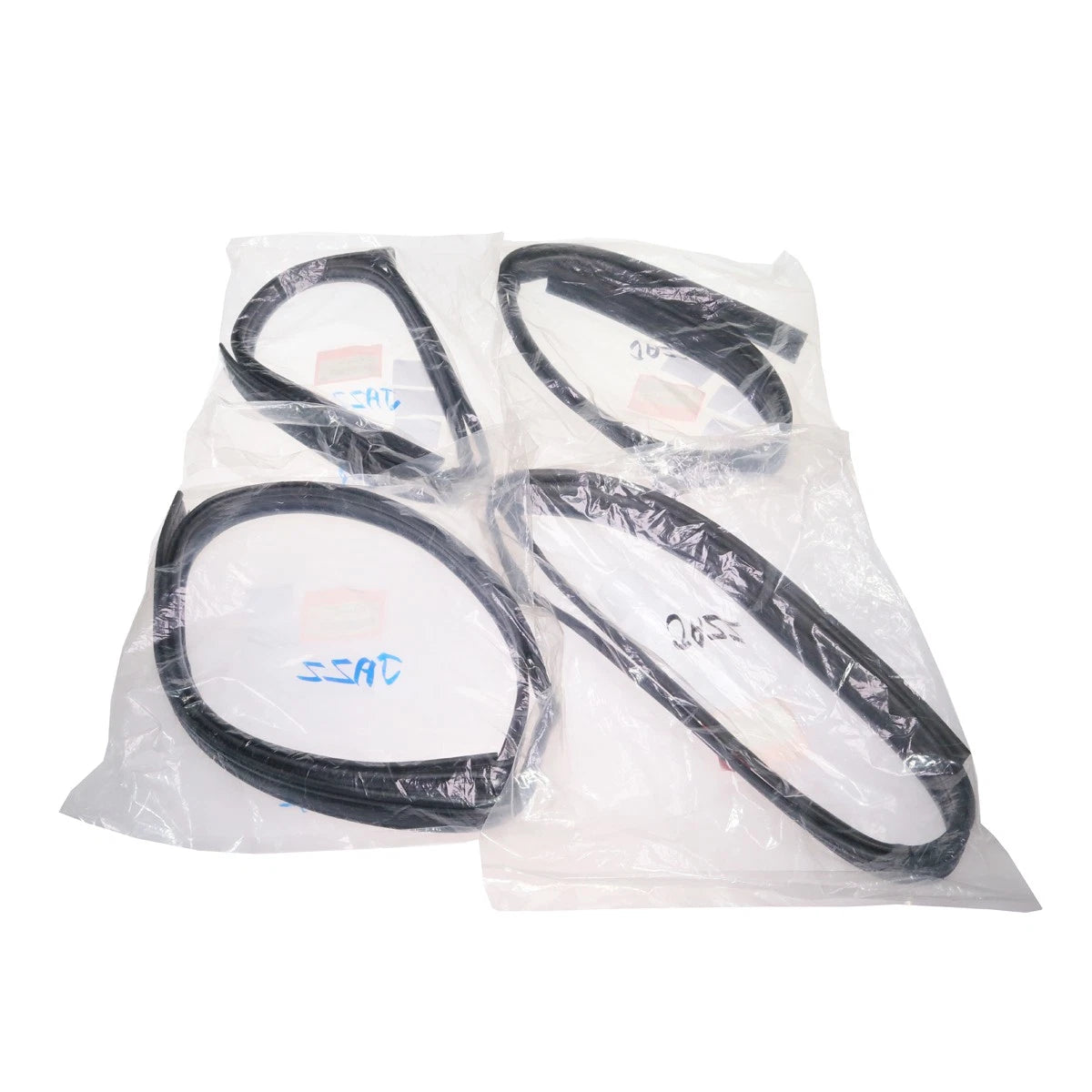 Set of 2 Door Glass Run Channel Seals for Honda Fit Hatchback (2001–2008)