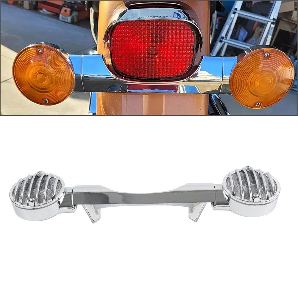 Turn Signal Light Bar Lens Amber for Harley Electra Glide Road King (Fits 8.25")