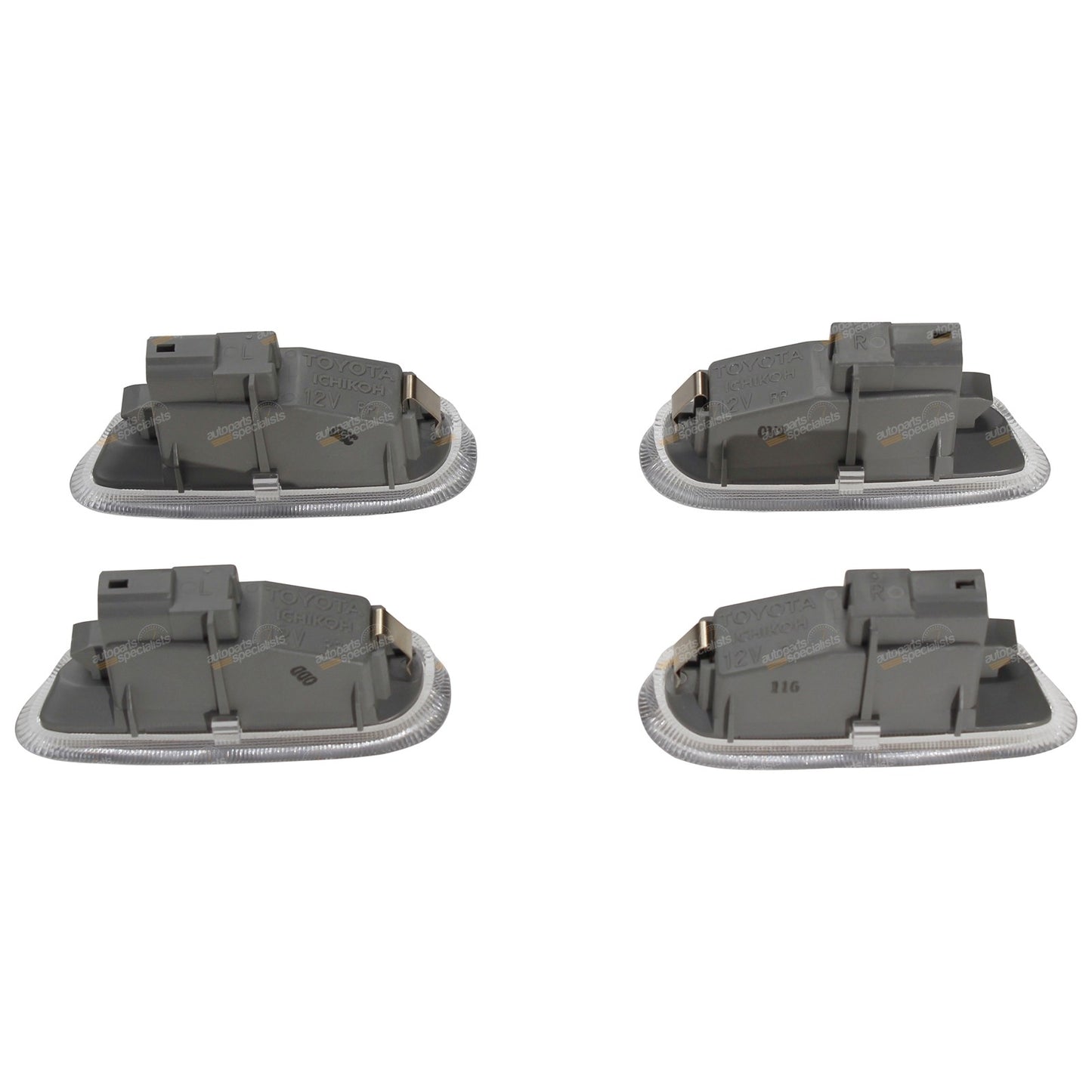 Set of 4 Door Lamp Kit for Toyota Landcruiser 100 105 Series (1998–2007)