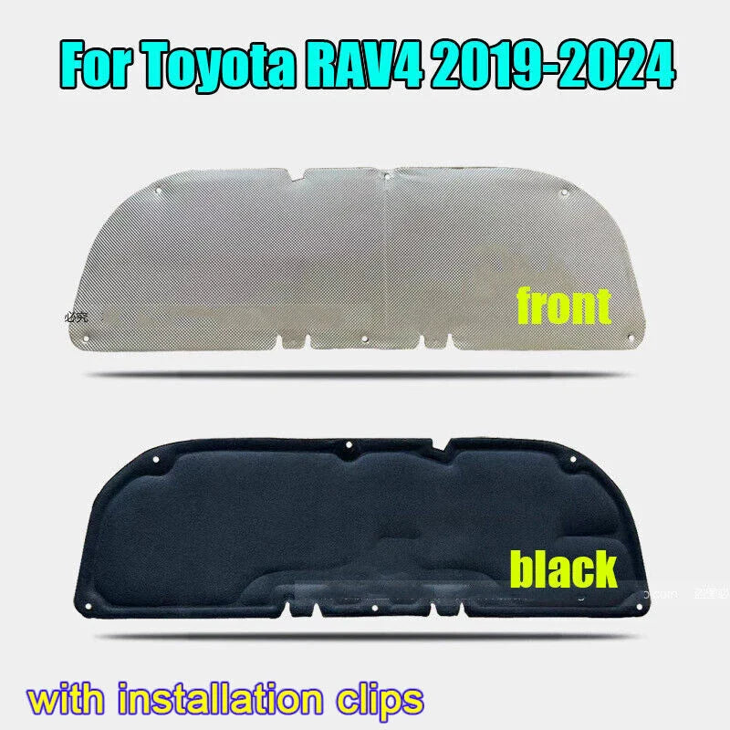 Front Hood Heat Shield Insulation Pad Liner Cover for Toyota RAV4 (2019–2024)