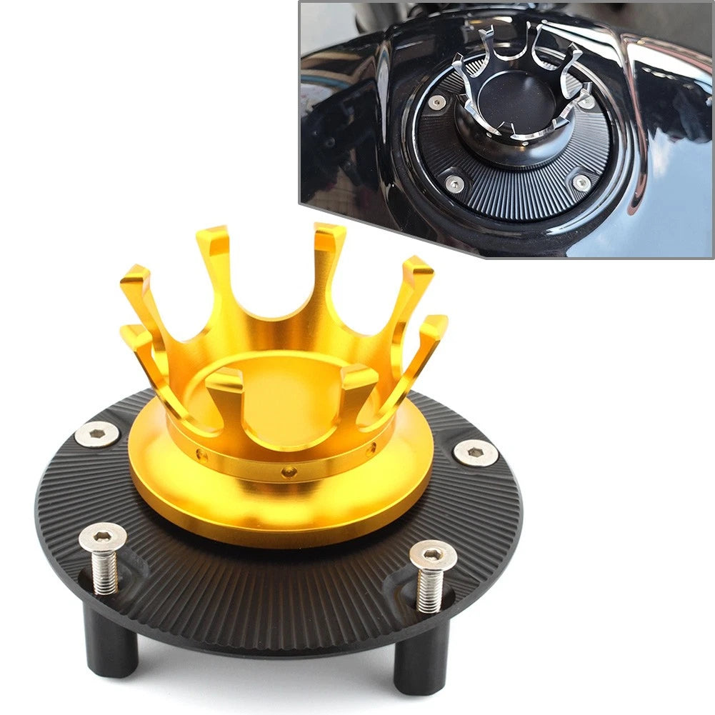 Chrome Fuel Gas Tank Cap Cover for Harley X350