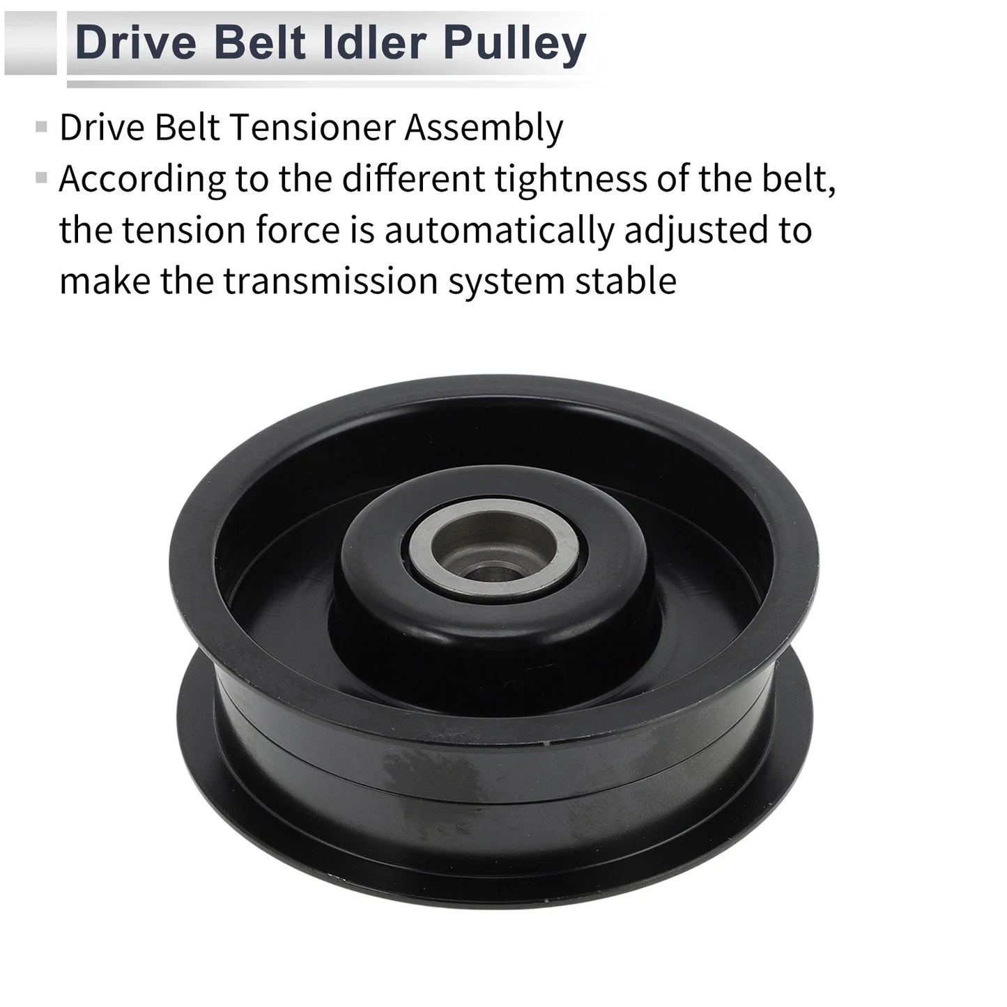 Drive Belt Idler Pulley for Mercedes-Benz W463 (2009-2014) Black 1 x Pc