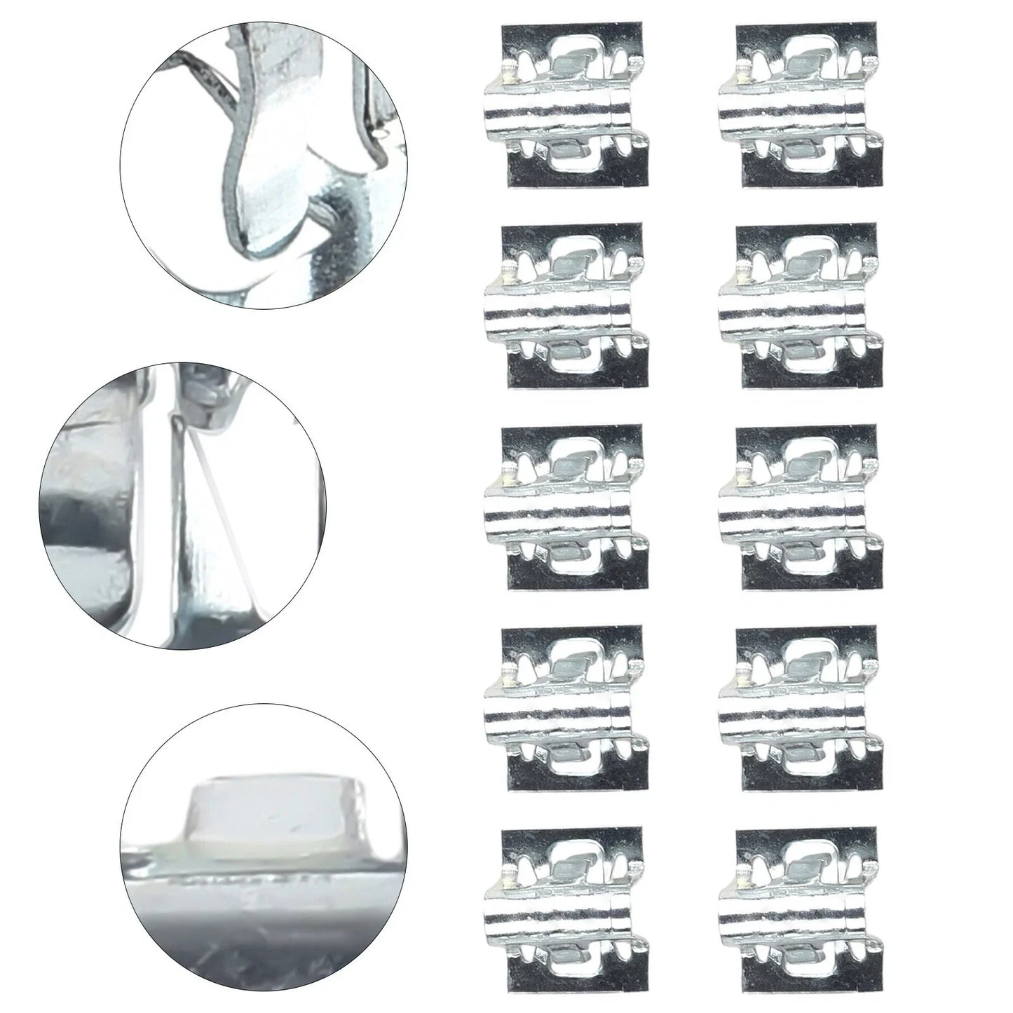 10Pcs Metal Retainer Clip for Universal Car Dashboards DVD/CD Panel Plate