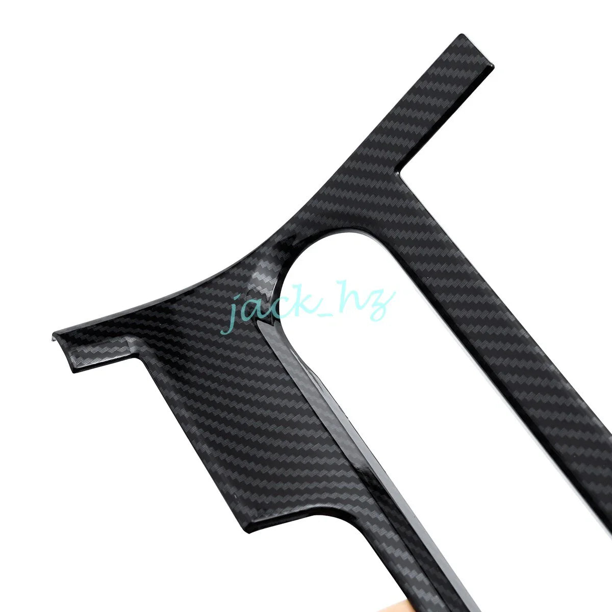 Carbon Fiber Gear Shift Box Panel Cover Trim for Toyota bZ4X (2023–2025)