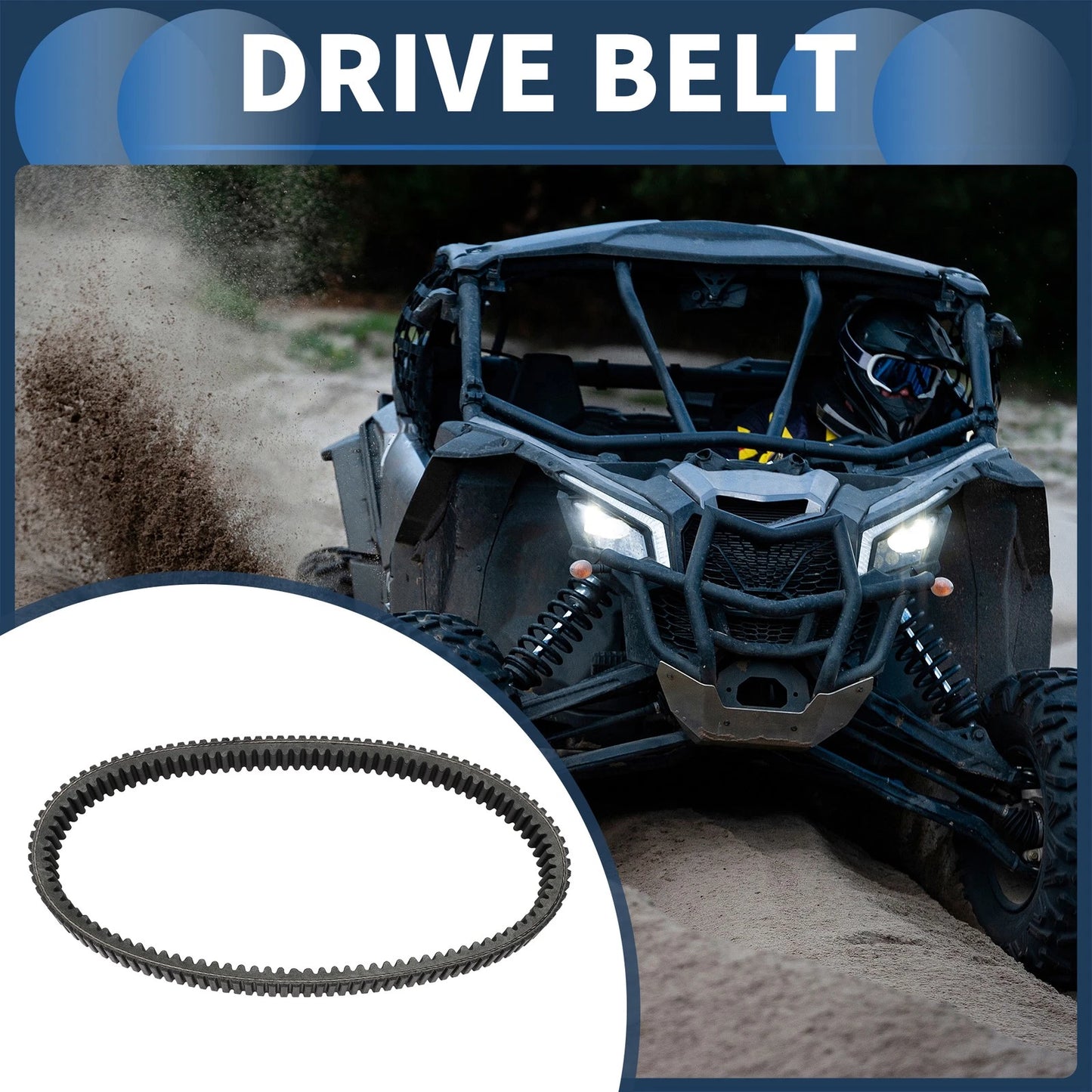 Drive Belt V-Belt No. 3211186 for Polaris RZR PRO XP/Turbo (2020–2023)